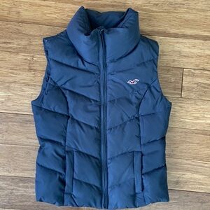 NEW HOLLISTER 100% Down Vest Dark Gray sz Small